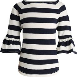 Polo Ralph Lauren RUF TOP Sweter clubhouse cream/hunter navy. Niebieskie bluzki dziewczęce marki Polo Ralph Lauren, z bawełny, polo. Za 129,00 zł.