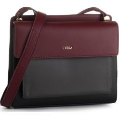 Torebka FURLA - Lady M 1036779 B BYN3 FSC Nero/Ribes. Czerwone listonoszki damskie Furla, bez wzorów, ze skóry, bez dodatków. Za 1239,00 zł.