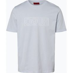 HUGO - T-shirt męski – Dicagolino, niebieski. Niebieskie t-shirty męskie HUGO, m, bez wzorów, bez kołnierzyka. Za 249,95 zł.