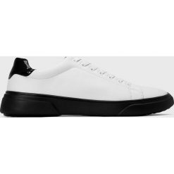 Kazar Studio - Buty. Białe buty sportowe męskie Kazar Studio, ze skóry ekologicznej, na sznurówki. Za 259,90 zł.