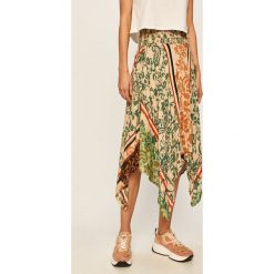 Desigual - Spódnica. Spódniczki damskie Desigual, na co dzień, s, bez wzorów, z poliesteru, casualowe, z podwyższonym stanem, midi, asymetryczne. Za 449,90 zł.