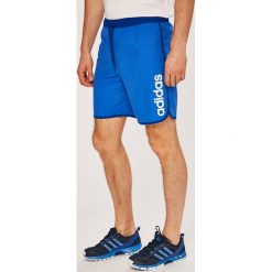 Adidas Performance - Szorty. Niebieskie szorty męskie adidas Performance, m, bez wzorów, z poliesteru, sportowe. W wyprzedaży za 139,90 zł.