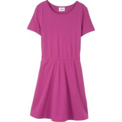 Sukienka shirtowa (krótki rękaw) bonprix fioletowa orchidea. Fioletowe sukienki dziewczęce bonprix, bez wzorów, z krótkim rękawem, krótkie, mini, rozkloszowane. Za 34,99 zł.