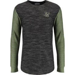 Koszulki polo: SIKSILK INJECT WAFFLE CONTRAST GYM TEE Tshirt basic black/khaki