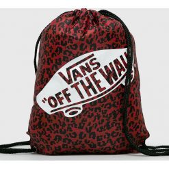 Vans - Plecak. Czerwone plecaki damskie Vans, bez wzorów, z poliesteru. W wyprzedaży za 49,90 zł.