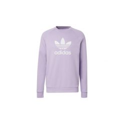Bluzy adidas Bluza z zaokrąglonym dekoltem Trefoil Warm-Up. Fioletowe bluzy męskie Adidas, s, bez wzorów, bez kołnierzyka, bez rękawów, bez kaptura. Za 249,00 zł.