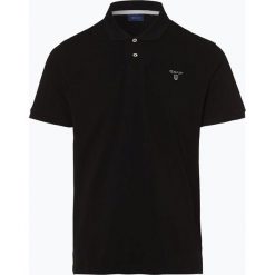Gant - Męska koszulka polo, czarny. Czarne koszulki męskie GANT, m, bez wzorów, z bawełny, klasyczne, polo, bez rękawów. Za 299,95 zł.