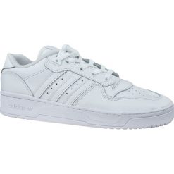 Adidas Rivalry Low EF8729 buty sneakers męskie białe 45 1/3. Białe buty sportowe męskie Adidas, z jeansu, z paskami. W wyprzedaży za 299,99 zł.