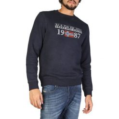 Napapijri Bluza Męska L Ciemnoniebieska. Szare bluzy męskie Napapijri, m, bez wzorów, bez kołnierzyka, bez rękawów, bez kaptura. Za 409,00 zł.