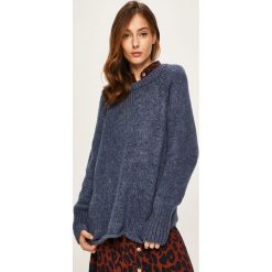 Answear - Sweter. Niebieskie swetry damskie ANSWEAR, s, bez wzorów, z poliesteru, bez rękawów, bez kaptura. W wyprzedaży za 89,90 zł.