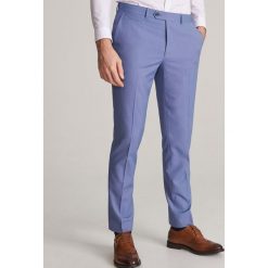 Spodnie garniturowe slim fit - Niebieski. Niebieskie spodnie garniturowe męskie Reserved, m, bez wzorów. Za 169,99 zł.