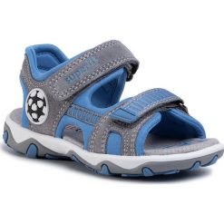 Sandały SUPERFIT - 6-09465-25 M Hellgrau/Blau. Szare sandały chłopięce Superfit, ze skóry, bez zapięcia. Za 229,00 zł.