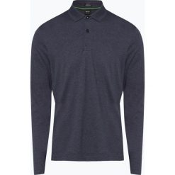 BOSS Athleisurewear - Męska koszulka polo – Pirol, niebieski. Niebieskie koszulki męskie BOSS Athleisurewear, xxl, bez wzorów, polo, z długim rękawem, długie. Za 349,95 zł.