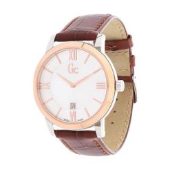 Zegarek "X60002G1S" w kolorze różowozłoto-brązowym. Szare, analogowe zegarki męskie Michael Kors, Hugo Boss, ze stali. W wyprzedaży za 499,95 zł.