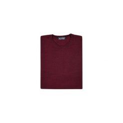 Bordowy sweter męski SW32 - półgolf niski. Czerwone swetry męskie Lanieri Fashion - swetry męskie, m, bez wzorów, z wełny, casualowe, z golfem, bez kaptura. Za 126,00 zł.