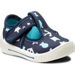Kapcie SUPERFIT - 2-00265-81 Ocean Kombi. Niebieskie sandały chłopięce Superfit, ze skóry. W wyprzedaży za 99,00 zł.