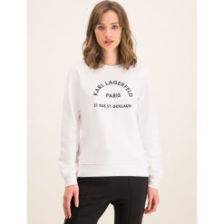 Bluza Karl Lagerfeld 96KW1803. Białe bluzy damskie KARL LAGERFELD, xs, bez wzorów, z bawełny, bez rękawów, bez kaptura. W wyprzedaży za 429,00 zł.