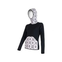 Sensor Bluza Z Kapturem Tecnostretch Black S. Czarne bluzy sportowe damskie marki Sensor, s, z materiału, z kapturem. Za 319,00 zł.