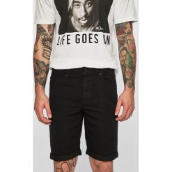 Only & Sons - Szorty jeansowe. Czarne spodenki i szorty męskie Only & Sons, bez wzorów, z elastanu, casualowe. W wyprzedaży za 59,90 zł.