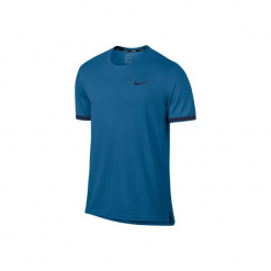 T-Shirt tenisowy Nike Dry Top Team. Niebieskie t-shirty damskie marki Nike, s, ze skóry. W wyprzedaży za 99,99 zł.
