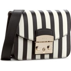 Torebka FURLA - Metropolis 885780 B BKS4 OP3 Onyx/Petalo. Białe listonoszki damskie marki Furla. W wyprzedaży za 679,00 zł.
