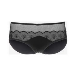 Triumph Spodenki Czarny. Czarne figi damskie Triumph, w koronkowe wzory, z elastanu. Za 128,95 zł.