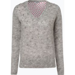 Liu Jo Collection - Sweter damski z dodatkiem moheru, szary. Szare swetry damskie Liu Jo Collection, s, z aplikacjami, z materiału, bez rękawów, bez kaptura. Za 599,95 zł.