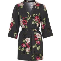 Happy Holly Kimono Hazel ciemnoszary we wzory female szary/ze wzorem 36/38. Szare swetry damskie Happy Holly, w paski, z dzianiny, bez rękawów, bez kaptura. W wyprzedaży za 89,00 zł.