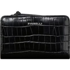 Fiorelli Portfel damski Cali FWS0142 Black Croc. Czarne portfele damskie Fiorelli, bez wzorów. W wyprzedaży za 128,00 zł.