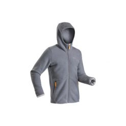 Kurtka polarowa turystyczna SH100 ultra-warm męska. Niebieskie kurtki męskie QUECHUA, na zimę, xl, bez wzorów, z elastanu, bez kaptura. Za 129,99 zł.