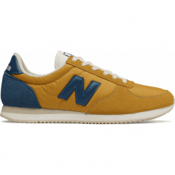 New Balance U220FG. Brązowe buty sportowe damskie New Balance, bez wzorów, ze skóry, klasyczne. Za 299,99 zł.