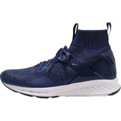Puma IGNITE EVOKNIT Obuwie do biegania treningowe blue depths/quiet shade/peacoat. Niebieskie buty do biegania damskie Puma, z materiału. W wyprzedaży za 384,30 zł.
