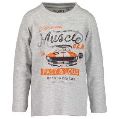 Blue Seven Koszulka Chłopięca Z Autem 110 Szary. Szare t-shirty chłopięce marki Blue Seven, z bawełny. W wyprzedaży za 32,00 zł.