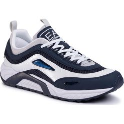 Sneakersy EA7 EMPORIO ARMANI - X8X061 XK141 M543 Navy/Grey. Niebieskie sneakersy męskie EA7 Emporio Armani, na co dzień, bez wzorów, ze skóry ekologicznej, eleganckie, bez zapięcia. W wyprzedaży za 469,00 zł.