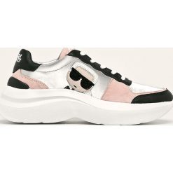 Karl Lagerfeld - Buty. Szare buty sportowe damskie KARL LAGERFELD, bez wzorów, z gumy, sportowe. W wyprzedaży za 649,90 zł.