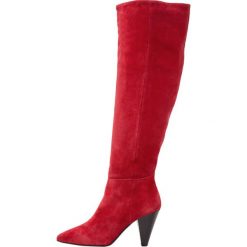 Buty zimowe damskie: Topshop BOX SLOUCH HI LEG Muszkieterki red