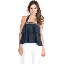 TWINSET Top Niebieski. Niebieskie podkoszulki damskie Twinset, xs, bez wzorów, z bawełny, bez rękawów. Za 738,95 zł.