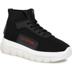 Sneakersy LOVE MOSCHINO - JA15165G0AJZ0000 Nero. Czarne półbuty damskie Love Moschino, z tworzywa sztucznego. W wyprzedaży za 849,00 zł.