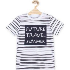 Coccodrillo - T-shirt dziecięcy 122-158 cm. Szare t-shirty męskie marki COCCODRILLO, m, z nadrukiem, z bawełny, z okrągłym kołnierzem. Za 39,90 zł.