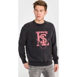 Diesel Bay Bluza Czarny. Czarne bluzy męskie Diesel, l, z nadrukiem, z bawełny, bez kołnierzyka, bez rękawów, bez kaptura. Za 654,95 zł.