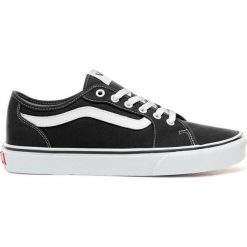 BUTY FILMORE. Czarne trampki męskie Vans, bez wzorów, z tkaniny, bez zapięcia. Za 219,99 zł.