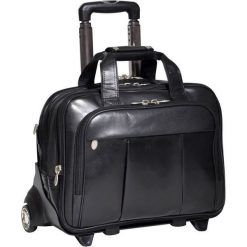 Skórzana torba podróżna Damen 17". Pomarańczowe torby męskie skórzane Mcklein, w paski, ze skóry, eleganckie, na ramię. Za 1299,00 zł.