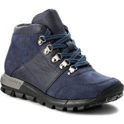 Buty zimowe damskie: Trapery NAGABA – 389 Granat