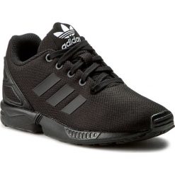 Buty adidas - Zx Flux C S76297 Cblack/Cblack/Cblack. Czarne półbuty dziewczęce Adidas, na sznurówki. W wyprzedaży za 189,00 zł.