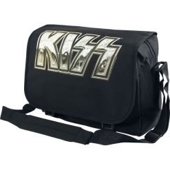 Torby na ramię męskie: Kiss Iron Logo Torba na ramię czarny
