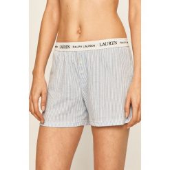 Lauren Ralph Lauren - Szorty piżamowe. Niebieskie piżamy damskie Lauren Ralph Lauren, s, bez wzorów, z bawełny, bez rękawów. Za 189,90 zł.