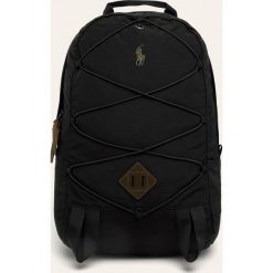 Polo Ralph Lauren - Plecak. Czarne plecaki męskie Polo Ralph Lauren, bez wzorów, z bawełny. W wyprzedaży za 499,90 zł.
