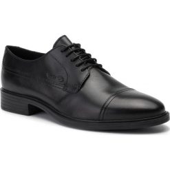 Półbuty GEOX - U Gladwin A U944WA 00043 C9999 Black. Czarne buty wizytowe męskie Geox, bez wzorów, ze skóry ekologicznej, eleganckie, bez zapięcia. W wyprzedaży za 239,00 zł.