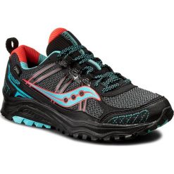Buty SAUCONY - Grid Excursion Tr10 Gtx GORE-TEX S15304-1 Blk/Cor/Blu. Czarne buty sportowe damskie Saucony, bez wzorów, ze skóry ekologicznej, sportowe, do biegania, gore-tex. W wyprzedaży za 269,00 zł.