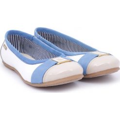 Balerinki - skóra naturalna - model 015 - kolor beżowy. Brązowe baleriny damskie Zapato, bez wzorów, ze skóry, bez obcasa. W wyprzedaży za 187,00 zł.